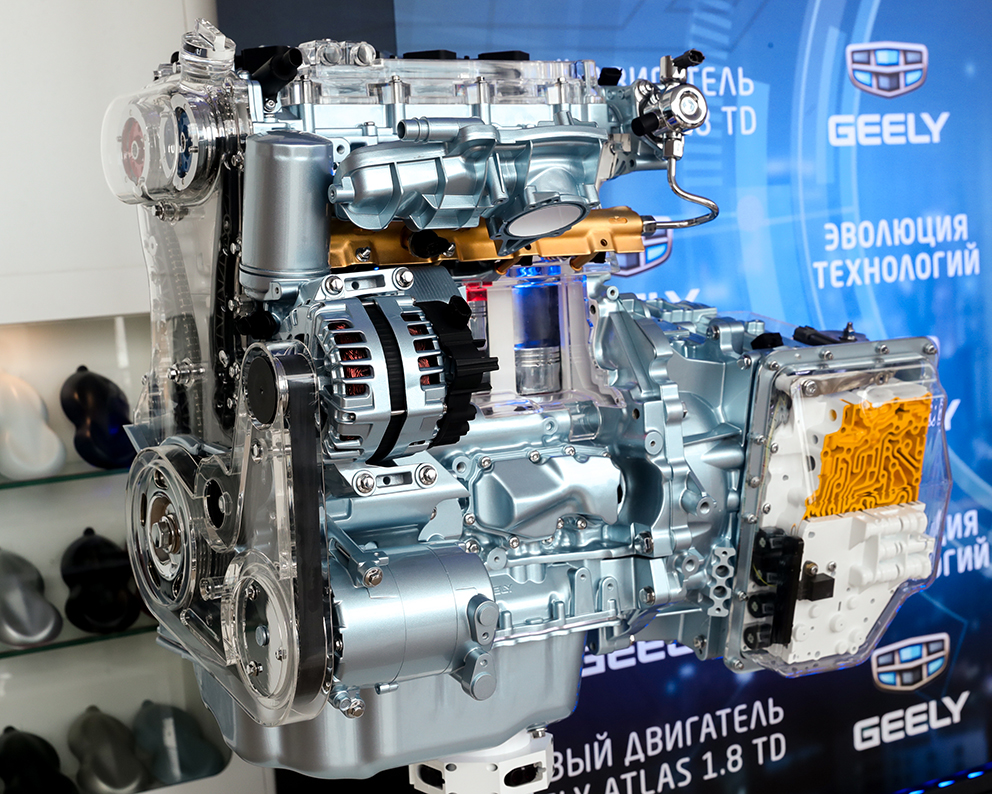 Премьера - двигатель JLE-4G18TD от Geely Motors