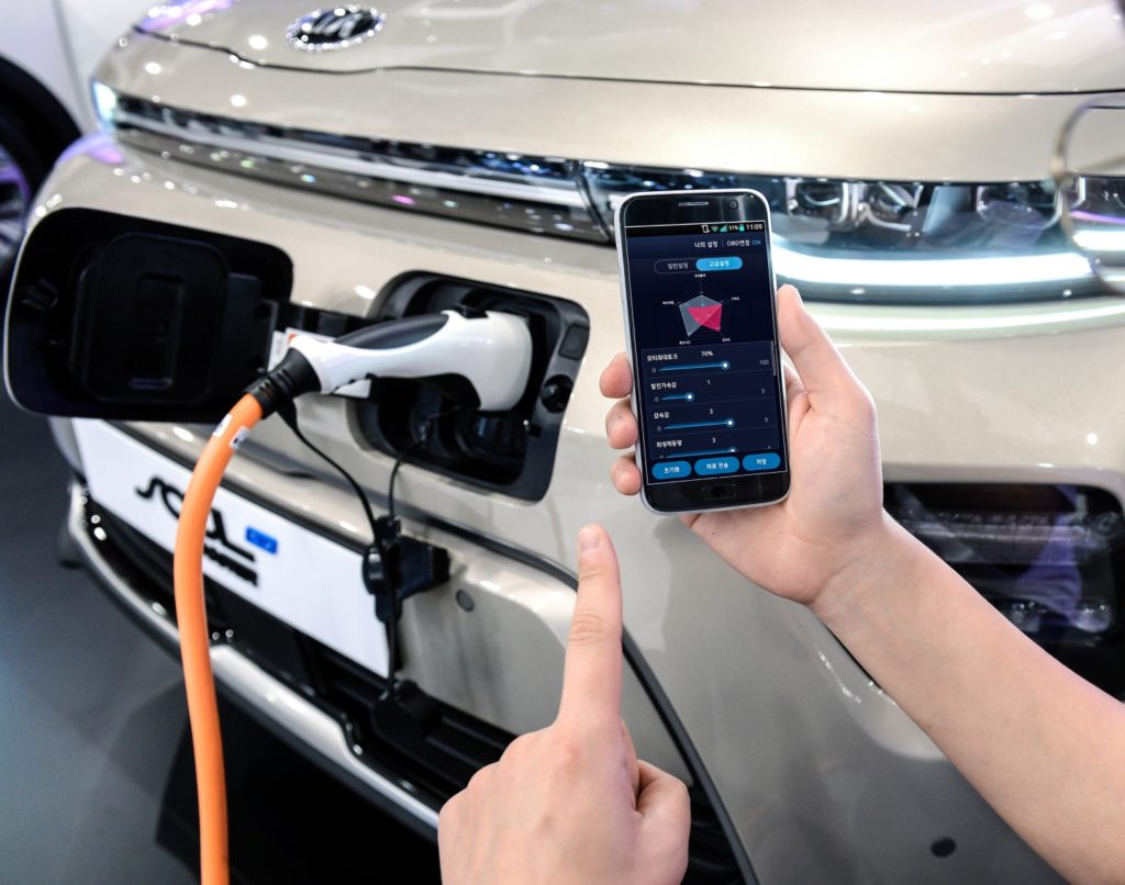 В электромобиле Hyundai с помощью смартфона настраиваются рабочие характеристики