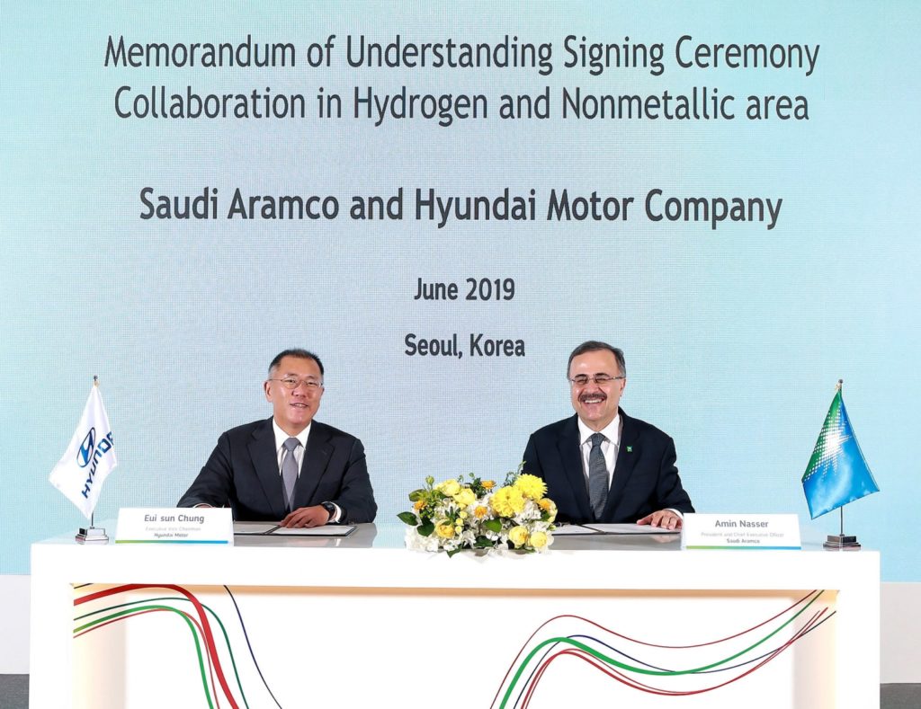 Сотрудничество Hyundai Motor и Saudi Aramco для дальнейшего развития водородной экосистемы