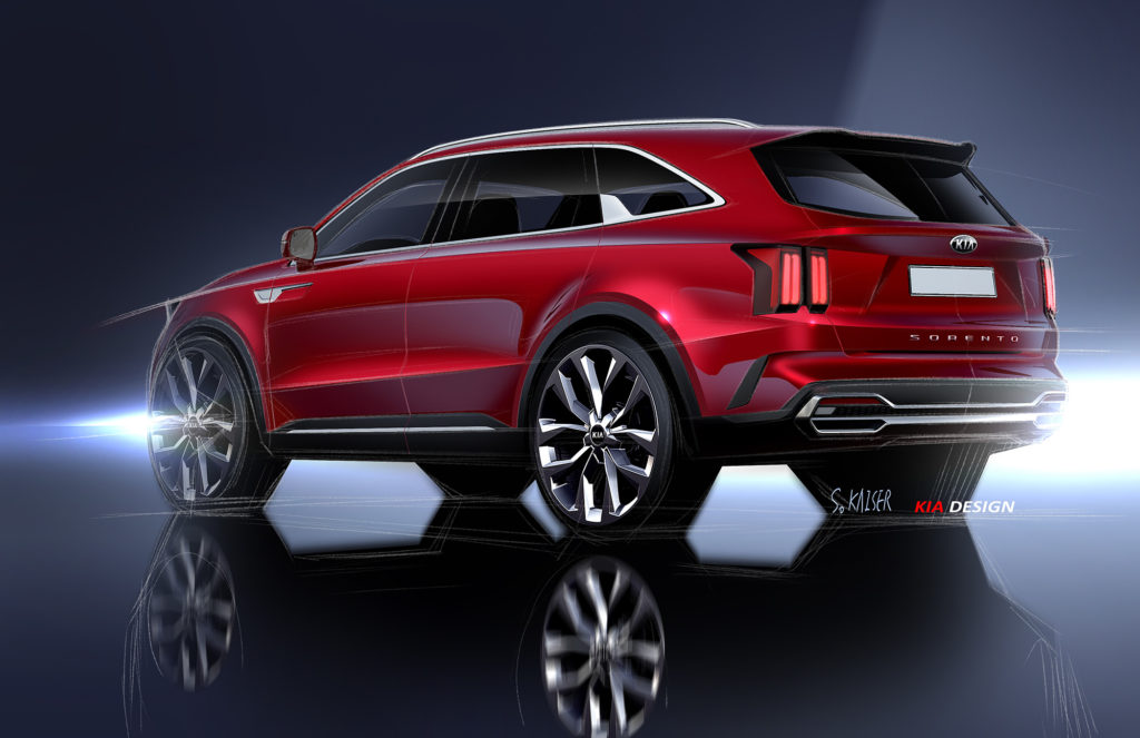 Компания KIA анонсировала фото Sorento четвертого поколения
