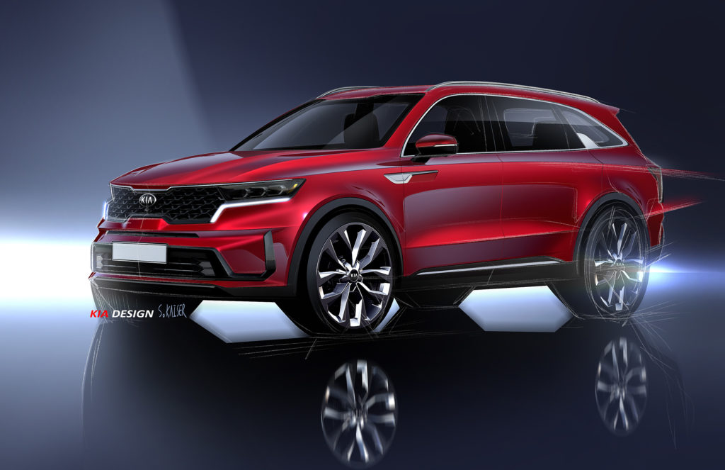 Компания KIA анонсировала фото Sorento четвертого поколения