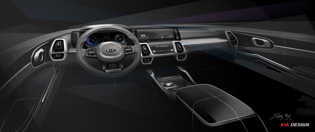 Компания KIA анонсировала фото Sorento четвертого поколения