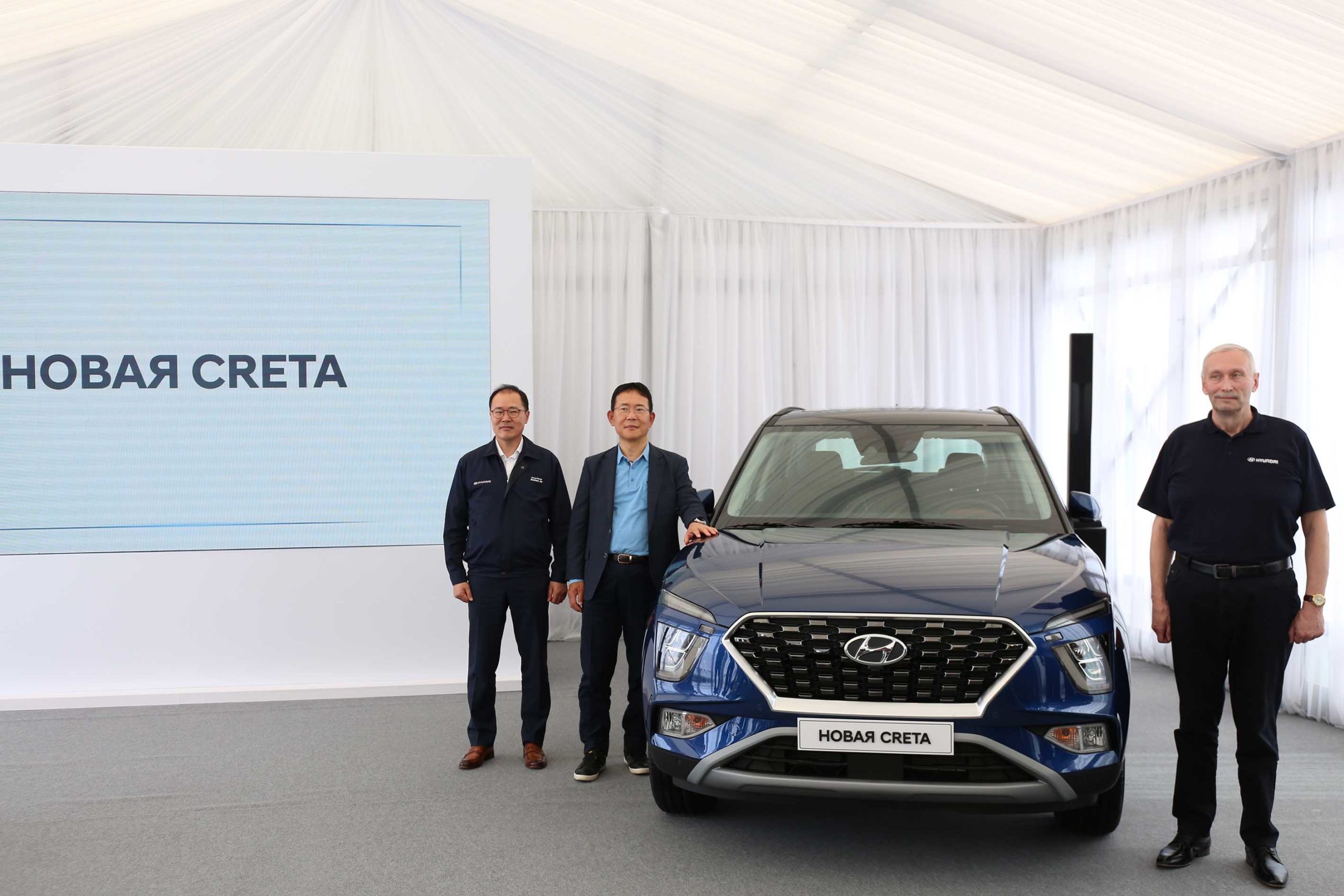 На заводе в Санкт-Петербурге представили новый кроссовер Hyundai Creta