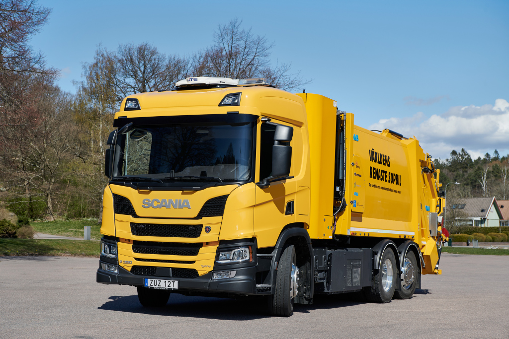 Первый мусороуборочный Scania на водороде начал свою работу в Гетеборге