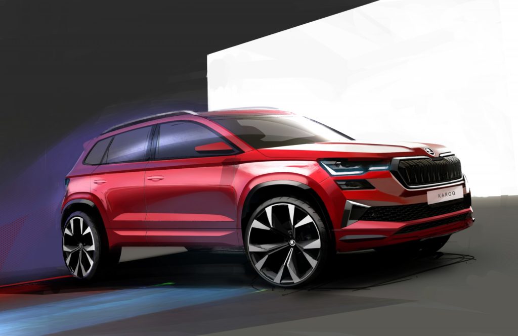 Škoda Karoq - обновленный эскиз