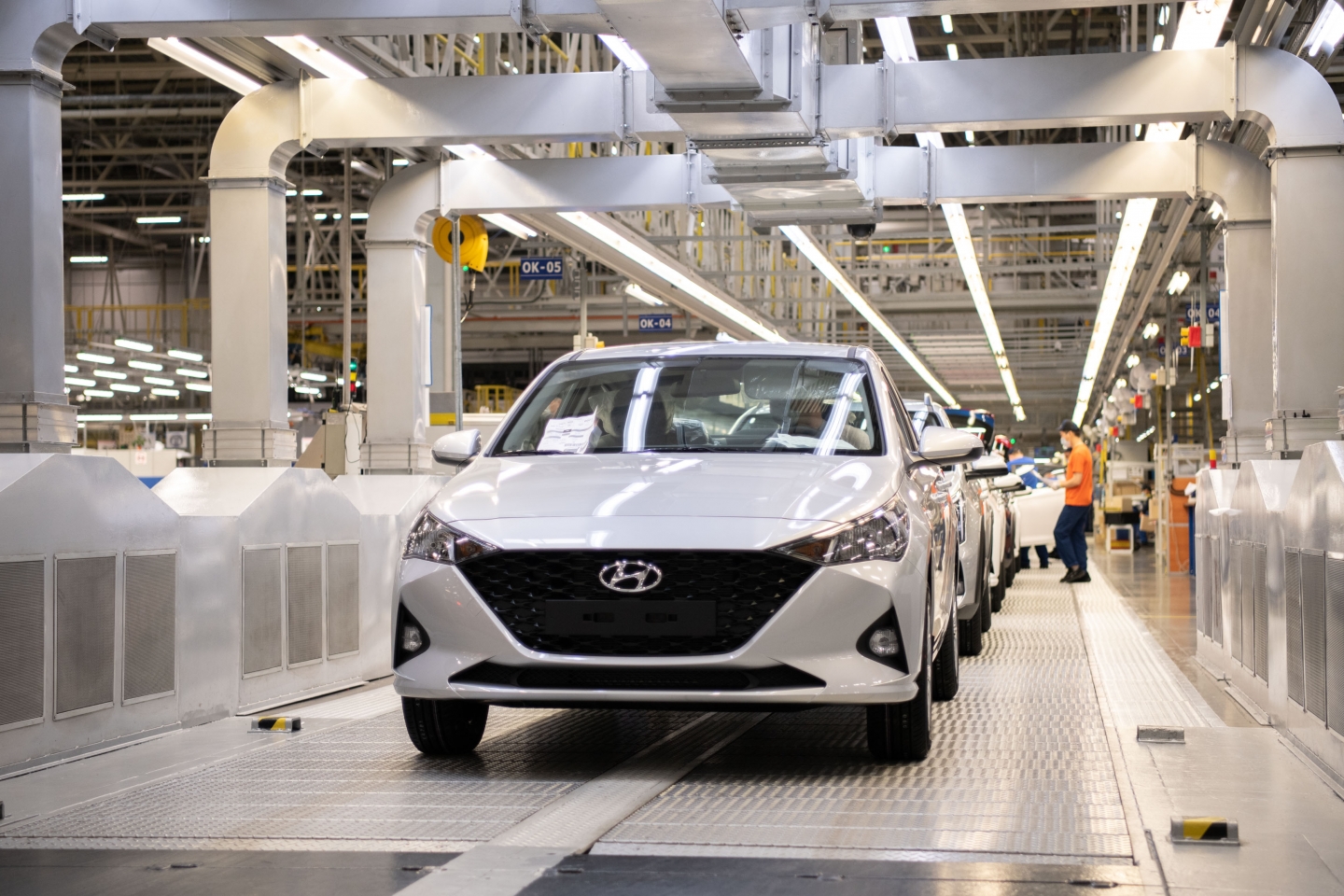 С конвейера российского завода Hyundai Motor в 2021 году сошло 234000 автомобилей