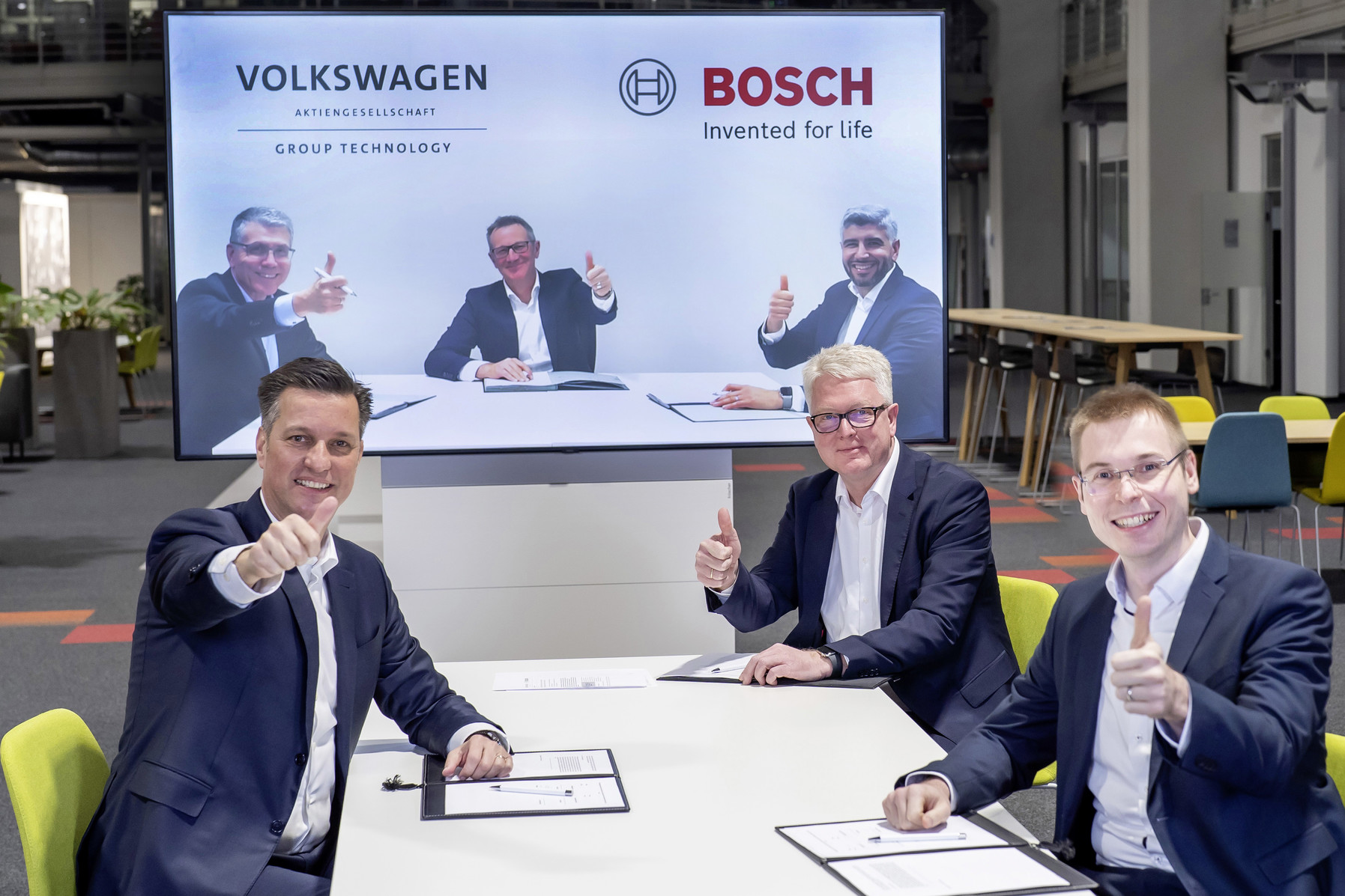 Volkswagen и Bosch стали партнерами в вопросе серийного производства ячеек аккумуляторных батарей