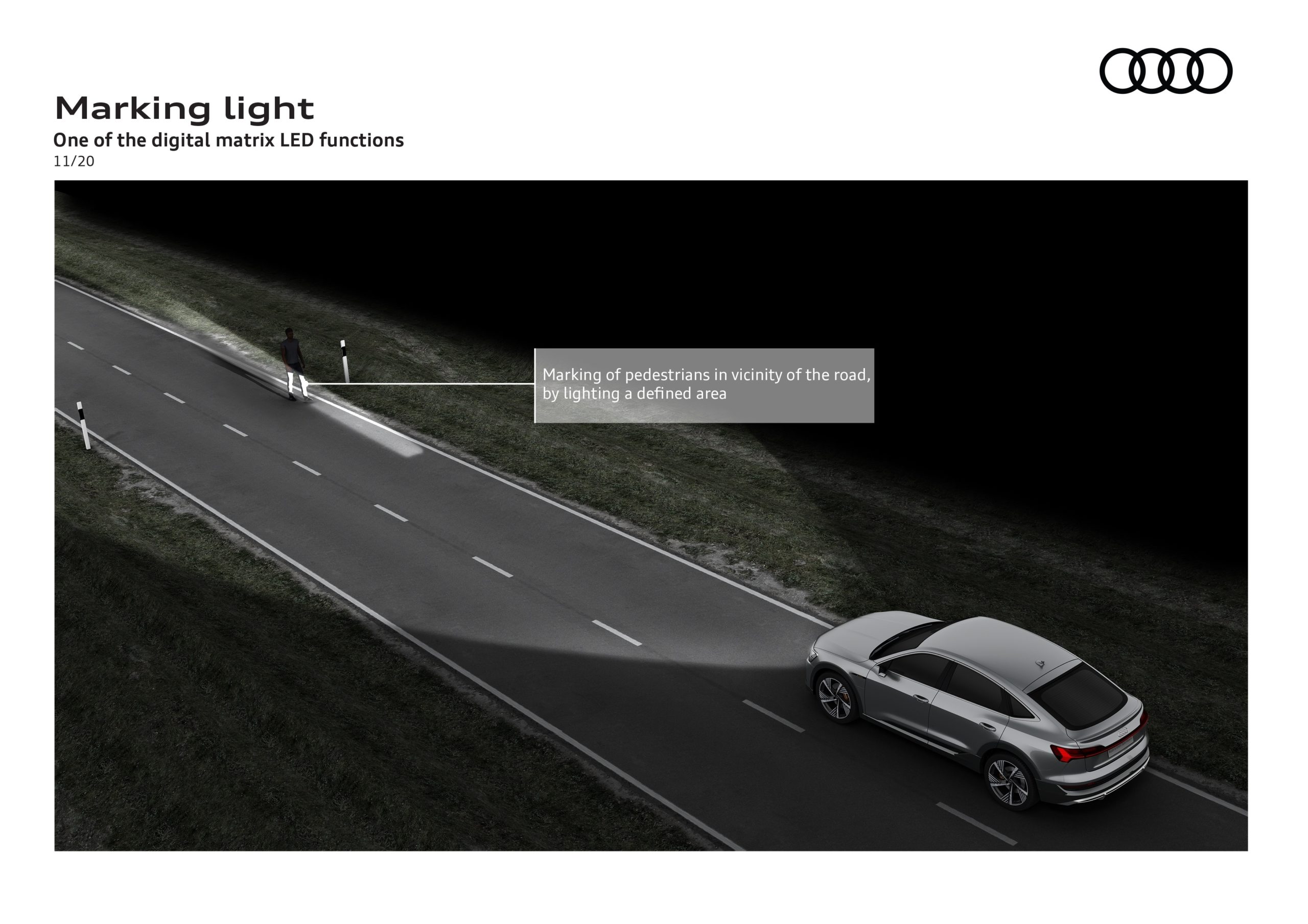 Автомобильное освещение ближайшего будущего от Audi