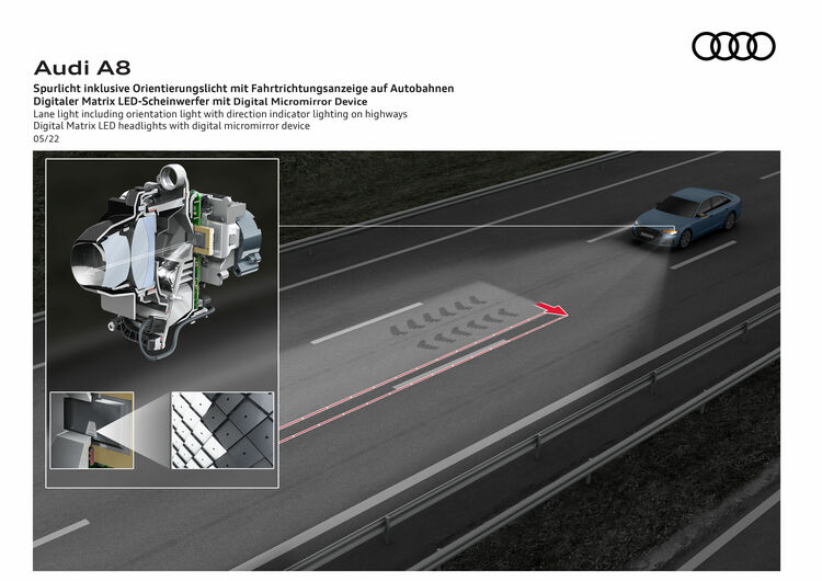 Автомобильное освещение ближайшего будущего от Audi