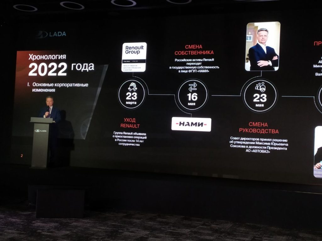 АВТОВАЗ рассказал об итогах 2022 года и планах компании на 2023.